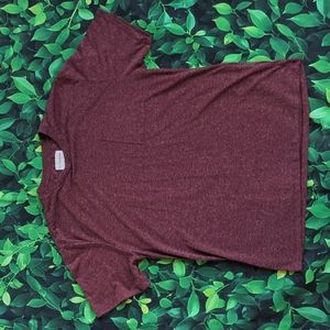 Men's Medium Light-Red T-Shirt With Front Pocket